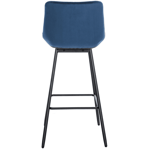 Taburete de bar Weston Terciopelo Azul 56X49X104 cm