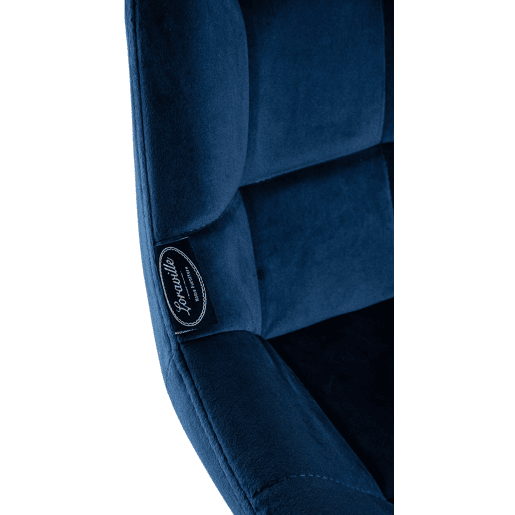Taburete de bar Weston Terciopelo Azul 56X49X104 cm