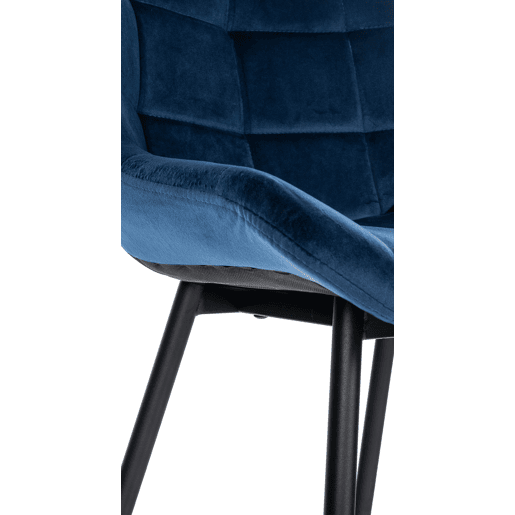 Taburete de bar Weston Terciopelo Azul 56X49X104 cm