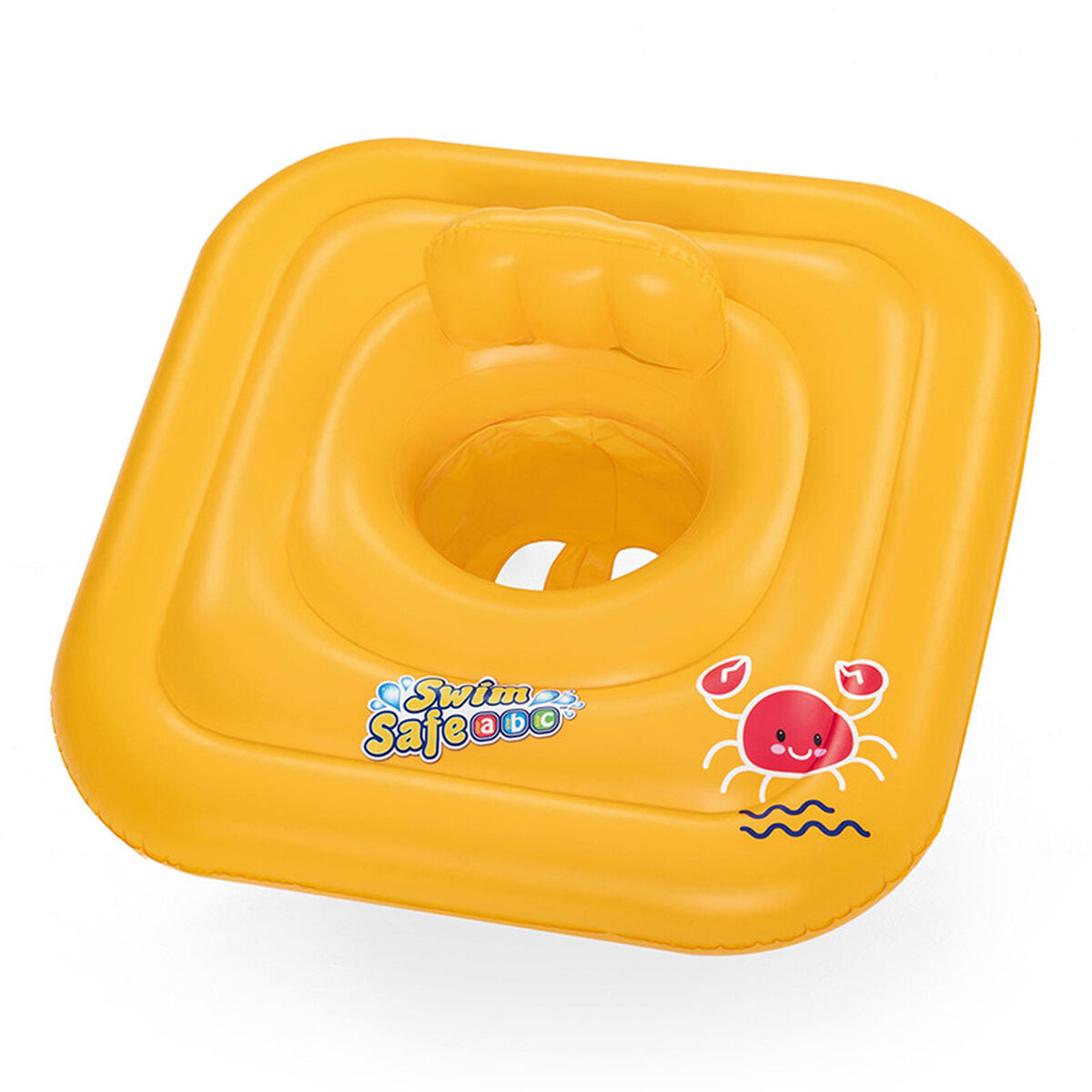 Flotador de bebé bestway amarillo cangrejo 76 x 76 cm 1-2 años (1 unidad)