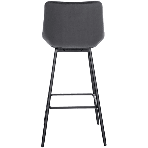 Taburete de bar Weston Terciopelo Gris oscuro 56X49X104 cm