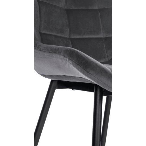 Taburete de bar Weston Terciopelo Gris oscuro 56X49X104 cm
