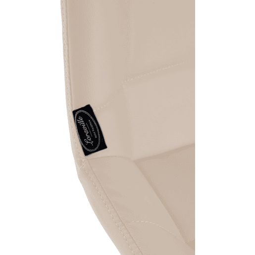 Taburete de bar Weston Simil cuero Crema 56X49X104 cm