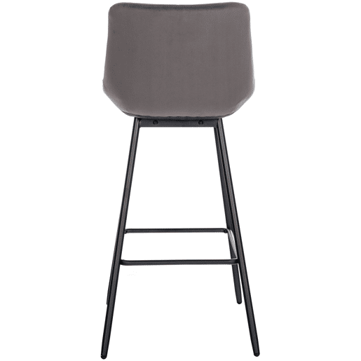 Taburete de bar Weston Terciopelo Gris 56X49X104 cm