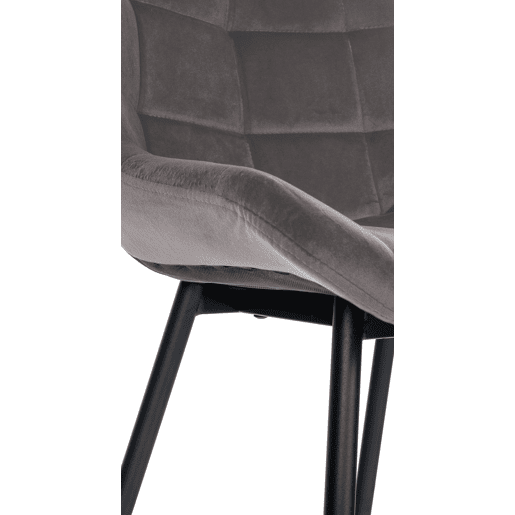 Taburete de bar Weston Terciopelo Gris 56X49X104 cm