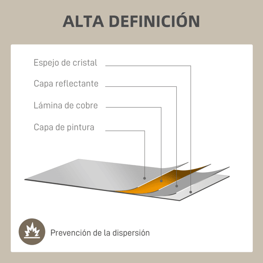 HOMCOM Espelho de Parede Retangular Espelho Estilo Janela 90x60 cm com Moldura de Metal Espelho Decorativo para Sala Quarto Entrada Dourado