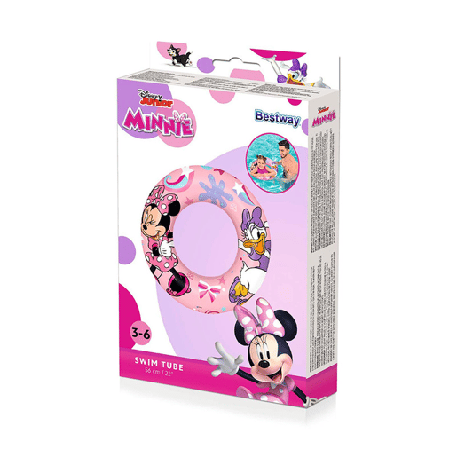 Boia insuflável Bestway Multicolor Minnie Mouse Ø 56 cm
