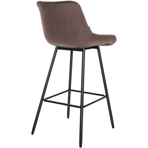 Taburete de bar Weston Terciopelo Marrón 56X49X104 cm