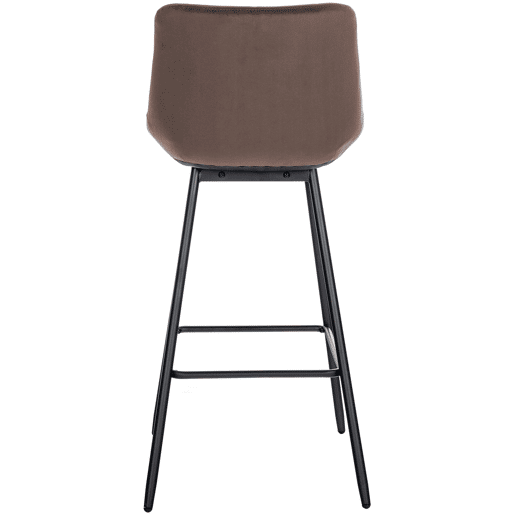 Taburete de bar Weston Terciopelo Marrón 56X49X104 cm