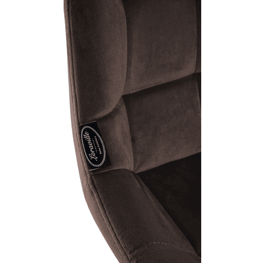 Taburete de bar Weston Terciopelo Marrón 56X49X104 cm