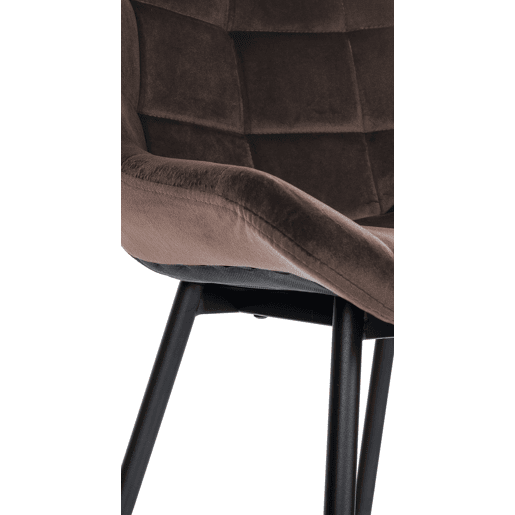 Taburete de bar Weston Terciopelo Marrón 56X49X104 cm