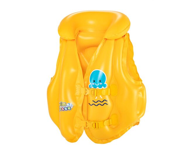 Chaleco hinchable para piscina bestway amarillo pulpo 51 x 46 cm 74 x 76 cm (1 unidad)