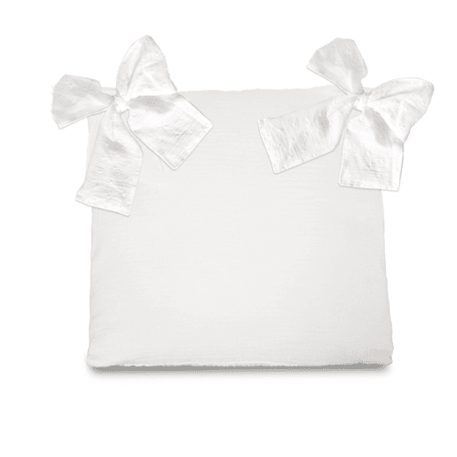 Capa de almofada de algodão branco 40x40cm Capa de almofada de algodão branco 40x40cm