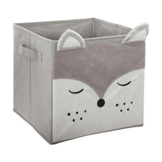 Caixa de arrumação em cartão cinzento 29x29x29cm