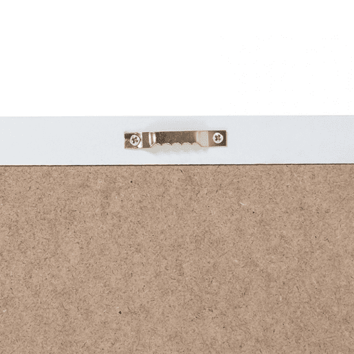 Quadro em MDF preto e branco 38x40cm