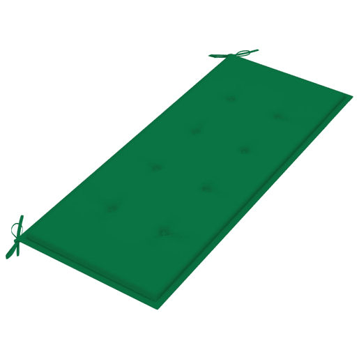 vidaXL Banco de jardim com almofadão 120 cm bambu