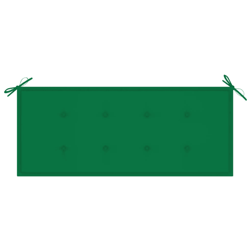 vidaXL Banco de jardim com almofadão 120 cm bambu