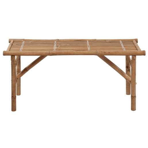 vidaXL Banco de jardim dobrável com almofadão 118 cm bambu vidaXL Banco de jardim dobrável com almofadão 118 cm bambu