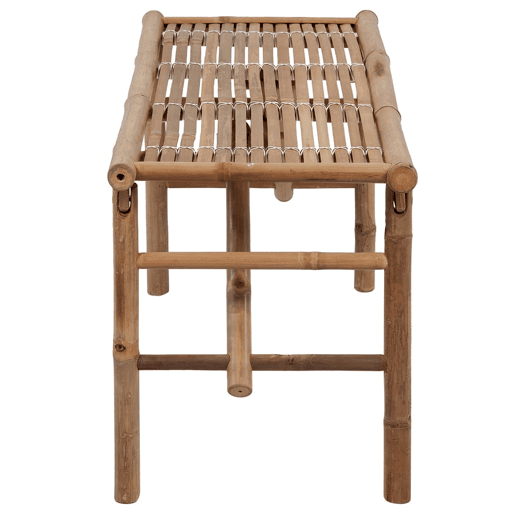 vidaXL Banco de jardim dobrável com almofadão 118 cm bambu vidaXL Banco de jardim dobrável com almofadão 118 cm bambu