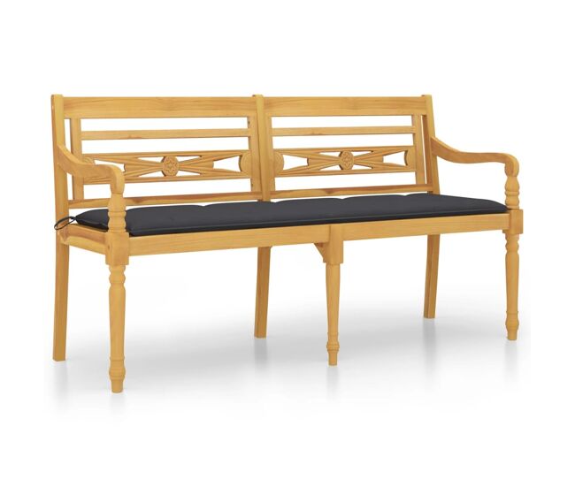 Banco Batavia con cojín 150x51