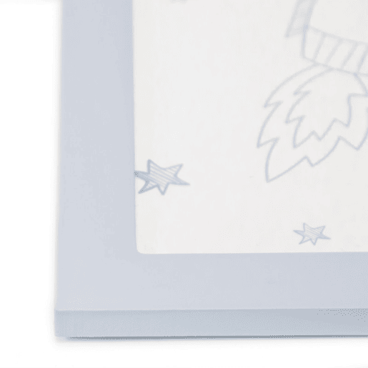 Quadros Set de 4 infantis MDF azul 22x16cm38x40cm