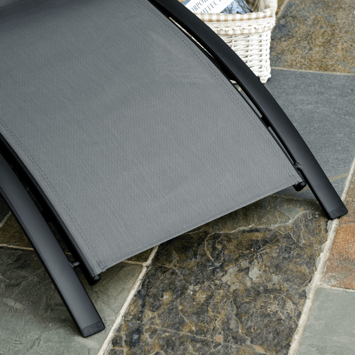 Outsunny Conjunto de Espreguiçadeiras Reclináveis com Encosto Ajustável em 5 Posições e Apoio de Cabeça Removível Acolchoado para Varanda Terraço Jardim 171x64x82 cm Cinza