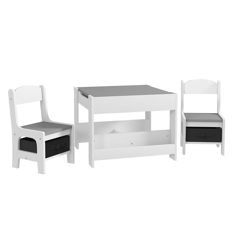 Juego de Mesa y 2 Sillas Infantiles MDF HOMCOM