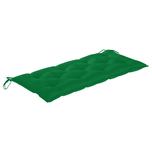 vidaXL Banco de jardim com almofadão 120 cm bambu