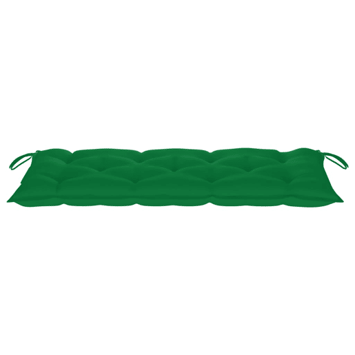 vidaXL Banco de jardim com almofadão 120 cm bambu