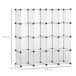 Armario Modular PP, Acero HOMCOM Armario Modular PP, Acero HOMCOM Transparente