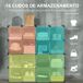 Armario Modular PP, Acero HOMCOM Armario Modular PP, Acero HOMCOM Transparente