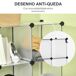 Armario Modular PP, Acero HOMCOM Armario Modular PP, Acero HOMCOM Transparente