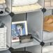 Armario Modular PP, Acero HOMCOM Armario Modular PP, Acero HOMCOM Transparente