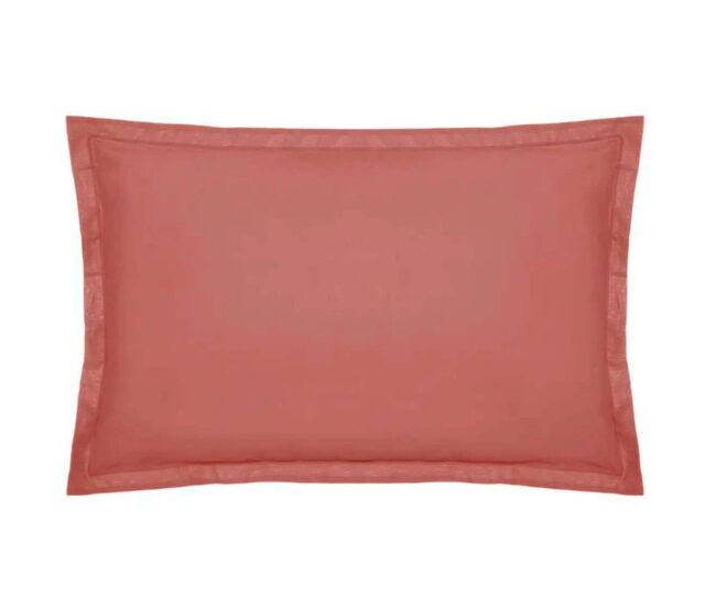 Funda de cojín algodón rosa de 50x70cm