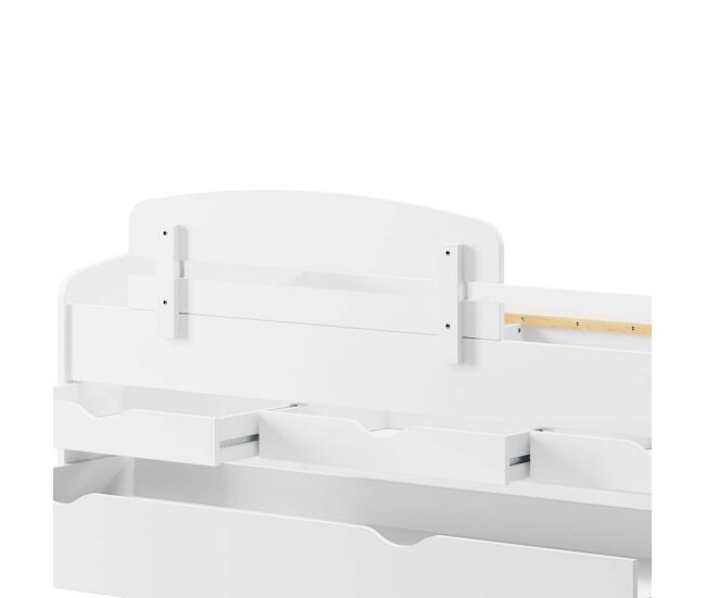 Barrera de seguridad aglomerado blanco 35x5x105