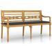 Banco de madera batavia con cojín 150x51 Banco de madera batavia con cojín 150x51 Antracita