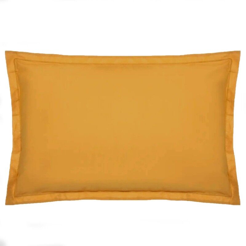 Funda de cojín algodón ocre de 50x70cm