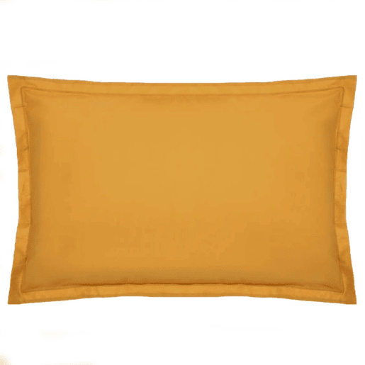 Capa de almofada de algodão ocre 50x70cm