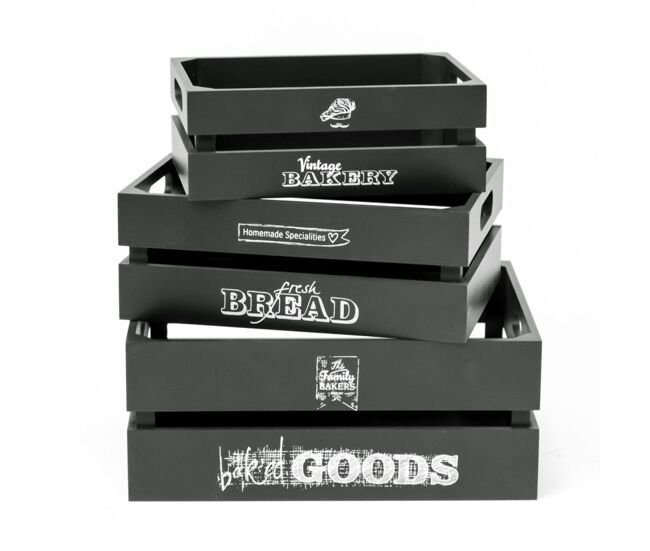 Cajas set de 3 mdf gris 17x28x15/32x23x12/27x18x10cm