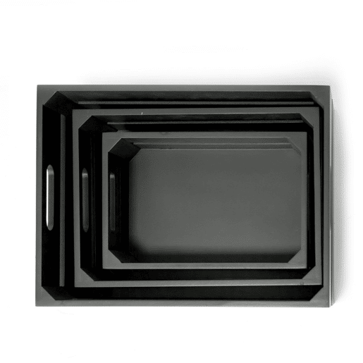 Caixas infantil set de 3 em MDF MDF cinzento 17x28x1532x23x1227x18x10cm