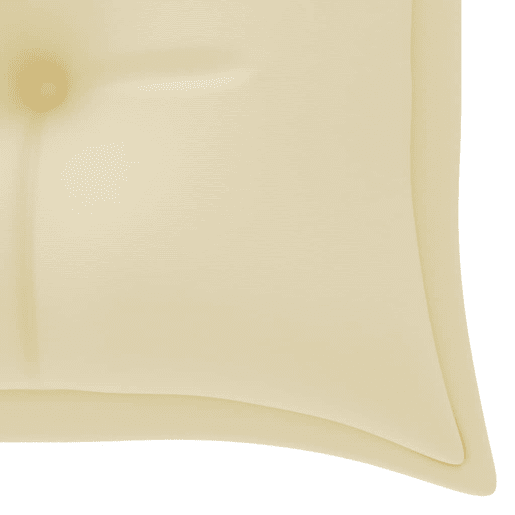 Banco Batavia c almofadão cor creme 150 cm madeira de teca maciça