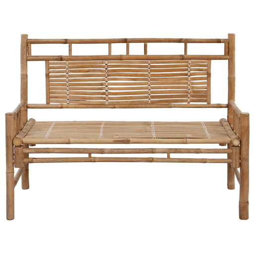 vidaXL Banco de jardim com almofadão 120 cm bambu vidaXL Banco de jardim com almofadão 120 cm bambu