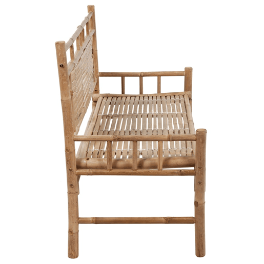 vidaXL Banco de jardim com almofadão 120 cm bambu vidaXL Banco de jardim com almofadão 120 cm bambu