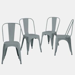 Pack 4 Cadeiras Industriais Strong 45x54x85cm Thinia Home