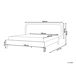 Beliani Cama Terciopelo SUZETTE 228x212 Beliani Cama Terciopelo SUZETTE 228x212 Beige