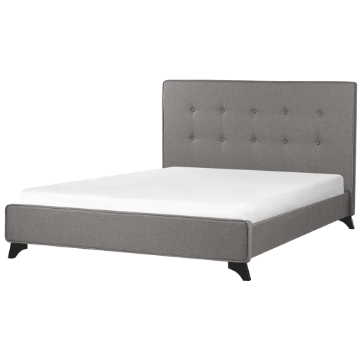 Cama Tecido AMBASSADOR 140 x 200 cm Cinzento Cama Tecido AMBASSADOR 140 x 200 cm Cinzento