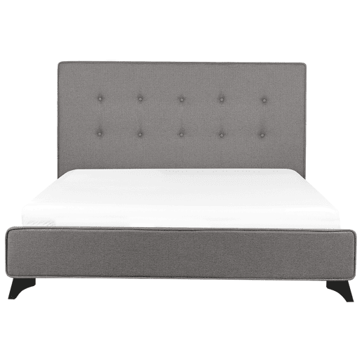 Cama Tecido AMBASSADOR 140 x 200 cm Cinzento Cama Tecido AMBASSADOR 140 x 200 cm Cinzento