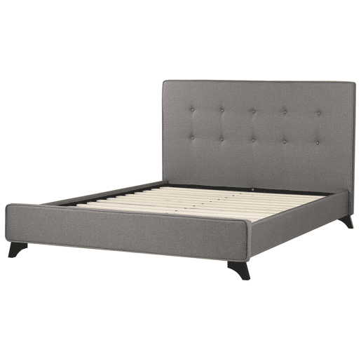 Cama Tecido AMBASSADOR 140 x 200 cm Cinzento Cama Tecido AMBASSADOR 140 x 200 cm Cinzento