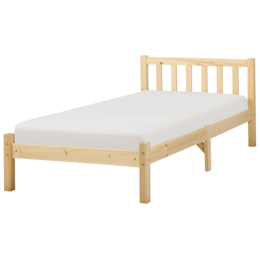 Beliani Cama Pinho FLORAC