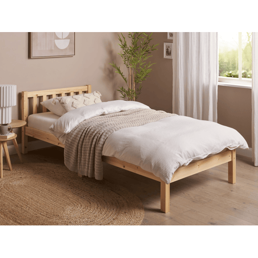 Beliani Cama Pinho FLORAC